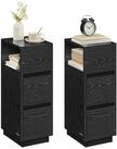 VASAGLE Nachttisch 1er Set/2er Set, schmal, Beistelltisch mit 2 Schubladen,...