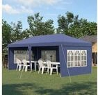 Outsunny Faltpavillon Partyzelt mit UV-Schutz, mit 4 Seitenteilen,...