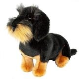 Teddys Rothenburg Kuscheltier Rauhaardackel Waldi 28 cm stehend schwarz/braun