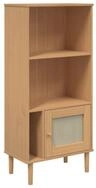vidaXL B&uuml;cherregal B&uuml;cherschrank SENJA Rattan-Look Braun 60x35x130 cm...