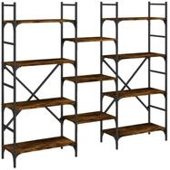 vidaXL B&uuml;cherregal B&uuml;cherregal R&auml;uchereiche 160x28,5x136,5 cm Holzwerkstoff,