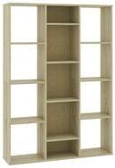 vidaXL Raumteiler, Paravent/B&uuml;cherregal Sonoma-Eiche 100x24x140 cm...