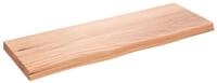 vidaXL Regal Wandregal Hellbraun 80x30x(2-4) cm Massivholz Eiche Behandelt,...