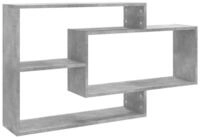 vidaXL Wandregal, Regale Betongrau 104x20x58,5 cm Holzwerkstoff
