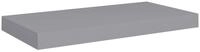 vidaXL Wandregal 50 x 23 x 38 cm Schwebendes Wandregal Grau 50x23x3,8 cm MDF