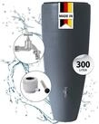 GARANTIA Regentonne 2in1 Wasserbeh&auml;lter Komplett-Set 300 L, graphite grey