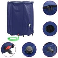 vidaXL Bew&auml;sserungssystem Wassertank mit Wasserhahn Faltbar 1250 L PVC, (1-tlg)