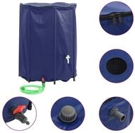vidaXL Bew&auml;sserungssystem Wassertank mit Wasserhahn Faltbar 1350 L PVC, (1-tlg)