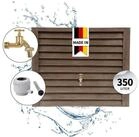 GARANTIA Regentonne WOODY Wandtank Komplett-Set 350 L, darkwood