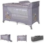 Lorelli Baby-Reisebett Reisebett Moonlight, zwei Ebenen, faltbar, Wickelauflage,