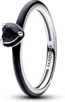 Pandora Fingerring Pandora ME Schwarzes Chakra Herz Ring 193088C01 Damenring
