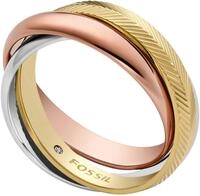 Fossil Fingerring Schmuck Geschenk Edelstahl Ring HARLOW