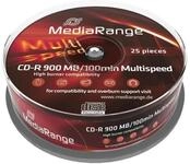Mediarange CD-Rohling 50 (2x 25) MediaRange Rohlinge Cake25 CD-R 900MB 100min