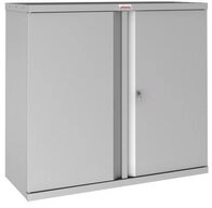 Phoenix Aktenschrank Stahlschrank SCL0891GGK 2 T&uuml;ren 1 Boden grau/grau...