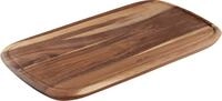 Tefal Schneidebrett Jamie Oliver, Massivholz, (1-St), praktische Saftrille, zum