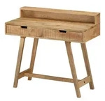 vidaXL Schreibtisch Schreibtisch 100x45x90 cm Raues Massives holz braun