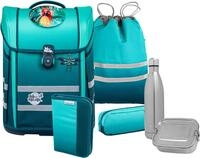 McNeill Schulranzen Perfecto, Gradient Blue Lagoon (Set, 5-tlg), inkl.