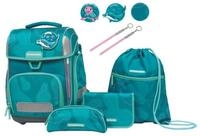 Schneiders Vienna Schulranzen Ergolite Set 9-tlg. Aqua Love