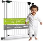 BOMI T&uuml;rschutzgitter Kinderschutzgitter ohne Bohren Mira 63-251 cm,...