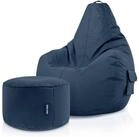 Green Bean Sitzsack Gaming Sitzsack + Hocker Cozy+Cube (Gaming Chair mit...