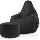 Green Bean Sitzsack Gaming Sitzsack + Hocker Cozy+Cube (Gaming Chair mit...