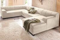Home affaire Wohnlandschaft Falk klare Linien, zeitlos und komfortabel, U-Form, mit