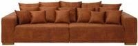 Home affaire Big-Sofa Neapel, mit vielen losen Kissen, in 2 Bezugsqualit&auml;ten