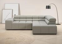 Home affaire Ecksofa Ancona, Ecksofa, incl. Kopfteilverstellung, Breite 249 cm,