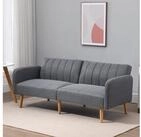 HOMCOM Schlafsofa 2-Sitzer Stoffsofa Bettsofa mit Schlaffunktion Sofagarnitur, Sofa 1