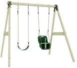 OutdoorToys Schaukelkombination Schaukel Lilie, aus Holz in Dunkelgr&uuml;n