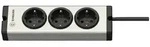 Ehmann Alu Steckdosenleiste 3fach 1.5m 0600x00032031 Steckdosenleiste