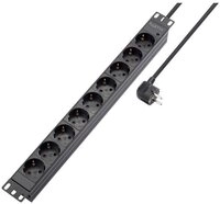 Sygonix 9fach 48.26 cm (19) Steckdosenleiste SY-5799004 Steckdosenleiste,...