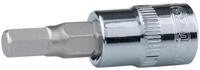 KS Tools Sechskant-Bit CHROME, 1/4" Stecknuss Innensechskant, 10 mm