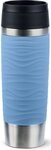Emsa Thermobecher Travel Mug Classic Wave, Edelstahl, Kunststoff, Silikon, 100%