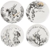Creative Tops Kuchenteller Alice in Wonderland, iin Geschenkbox, Wei&szlig;, Alice im