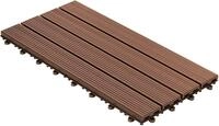 casa pura Klickfliesen WPC-Terrassendielen Royal Hellbraun, 60x30 cm, Diele in