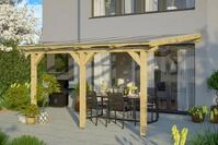 Skanholz Terrassendach Bormio, BxT: 434x350 cm, Bedachung Doppelstegplatten