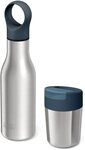 Joseph Joseph Isolierflasche Refill Reuse Repeat, (Flaschen 500 ml und Becher 340 ml