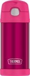 THERMOS Isolierflasche FUNTAINER STRAW BOTTLE, doppelwandiger Edelstahl,