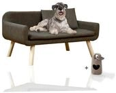 Rohrschneider Tiersofa Hundesofa XL abwaschbar - Braun / Grau - Komfortables