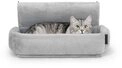 lionto Katzenliege f&uuml;r Heizk&ouml;rper mit Metallhaken, Pl&uuml;sch, abnehmbarer Bezug,