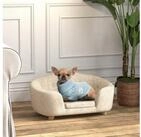 PawHut Tierbett Haustiersofa Hundematte mit Kissen R&uuml;ckentasche, Pl&uuml;sch,...