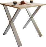 VCM Esstisch K&uuml;chentisch Xona H. 76 x B. 80 x T. 50 cm, Premium Holz Esstisch