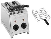MILANTOAST Toaster Milantoast 2-er Toaster mit Zangen mit Br&ouml;tchenaufsatz