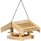 dobar Vogelhaus Vogelfutterhaus mit Schilfdach