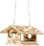 Dehner Vogelhaus Natura Futterhaus Arber, 30.5 x 19 x 28 cm, f&uuml;r Wildv&ouml;gel,