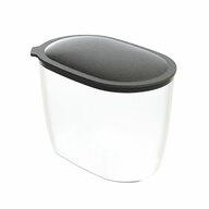 KOZIOL Vorratsdose Connect Oval Storage M Nature Ash Grey, 1.5 L, Kunststoff,