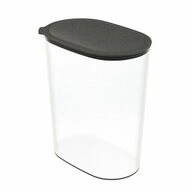 KOZIOL Vorratsdose Connect Oval Storage L Nature Ash Grey, 2.5 L, Kunststoff,