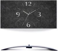 Artland Wanduhr Granit-Gestein-Anthrazit (wahlweise mit Quarz- oder Funkuhrwerk,