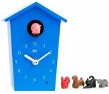 KOOKOO Tischuhr AnimalHouse mit 5 bunten Magnettierchen und 1 Metallst&auml;bchen